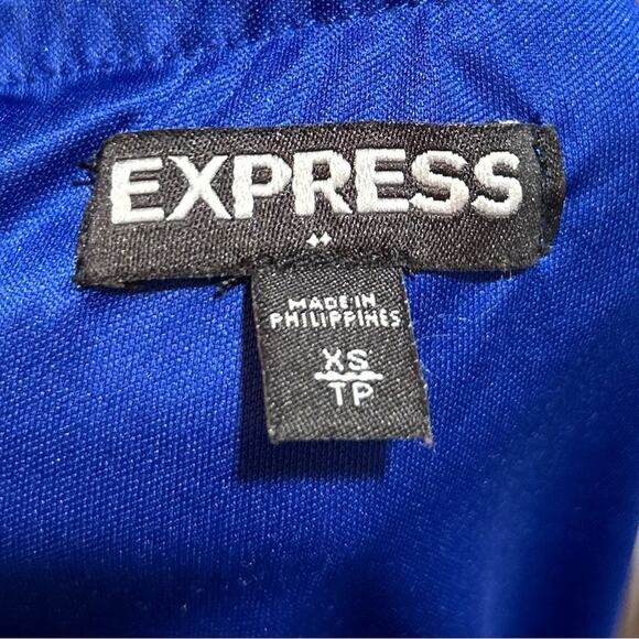 ⭐️ Express Chiffon Strapless Blue Dress Summer Lightweight Sleeveless Colorful - Picture 6 of 9